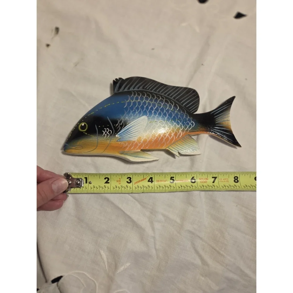 Handpainted Wooden Fish Decor
